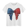 thumbnail image 4 of Chemises pour Filles T-Shirt à Manches Courtes Col Rond d'Été Coupe Décontractée Basique Hauts pour Filles Blanc 3 Ans-4 Ans, 4 of 4
