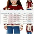 thumbnail image 3 of Blusas y camisas de cuello redondo y manga larga para niñas y niños Otoño e Invierno Suéter de punto de manga larga con diadema a rayas y chal Top de poliéster para niños, 3 of 6