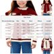 thumbnail image 3 of Blusas y camisas de cuello redondo y manga larga para niñas y niños Otoño e Invierno Suéter de punto de manga larga con diadema a rayas y chal Top de poliéster para niños, 3 of 6
