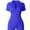 05Blue, variant on MINTREUS Women Rompers Short Sleeve V Neck Summer Casual Stretch Overalls Shorts Jumpsuit