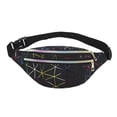 thumbnail image 1 of Riñonera de piel sintética con patrón de costura, unisex, bandolera, riñonera con láser distintivo, riñonera de playa, riñonera, 1 of 6