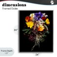 thumbnail image 4 of Stupell Industries Glam Butterfly Adorned Arrangement Gray Framed Giclee Art, 24 x 30, by Carl Kravats, 4 of 8