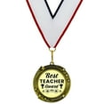 thumbnail image 3 of Best Teacher Award Stars Design Medal Celebration and Appreciation Prize For Teacher, 3 of 4