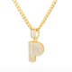 thumbnail image 1 of Collar con letras iniciales de Bling Savage para mujer, colgante de acero inoxidable 26 AZ, collar de cadena de hielo brillante, joyería de Hip Hop para hombres Tan Jianjun  unisex, 1 of 2