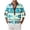 Shirt - A04 Light Blue, variant on Men's Camo Print Henley Sweatshirt Long Sleeve Button Up Casual Pullover Top Outdoor Hunting Military Streetwear Tops