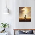 thumbnail image 3 of JEUXUS Jesus and Lamb Canvas Wall Art, Jesus Running After Lost Lamb Picture, Jesus Leaves The Religious Wall Art Canvas Print, Minimalist Christian Paintings Churches Home Decor Gift, 3 of 4