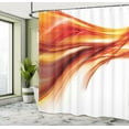 thumbnail image 5 of Ambesonne Modern Shower Curtain, Blurred Smock Art Rays, 69"Wx70"L, Orange Red, 5 of 5
