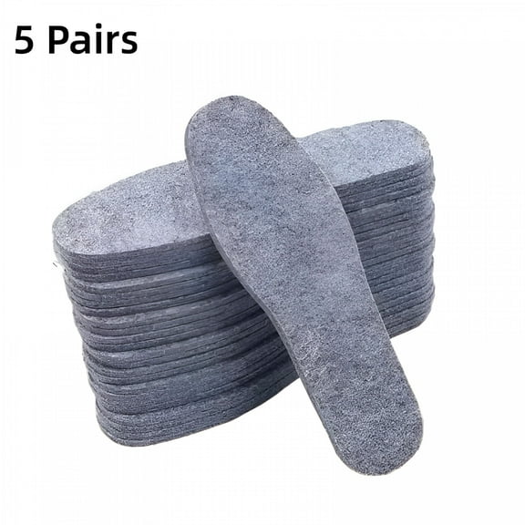 TELOLY Keep Warm Thicken Wool Felt Insoles Genuine Men Women Breathable Soft Sweat Absorbent Thermal Washable Shoe Boots Pads