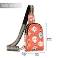 thumbnail image 2 of FORMRS Womens Crossbody Sling Bag Travel Daypack Shoulder Chest Backpack, Retro Christmas Ornaments Pattern, 2 of 7