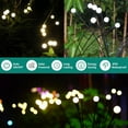 thumbnail image 3 of TOANEL Solar Garden Lights 2 Pack 10 LED Starburst Swaying Lights Firefly Lights Outdoor Waterproof String Light for Lawn Garden Patio Decor(Warm), 3 of 13