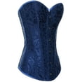 thumbnail image 1 of Femmes Vintage Floral Denim Corset Bustier Haut, 1 of 3