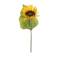 thumbnail image 2 of Washranp 10.63inch Artificial Large Sunflowers Flowers,Faux Silk Yellow Sunflower with Leaf Stems Bulk for Outdoor Wedding Bouquet Floral Arrangement, 2 of 6