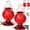 RedB, variant on HZMSYQ Hummingbird Feeder for Outdoors Hanging, Humming Bird Nectar Feeder with Ant Moat, Humming Bird Feeder with 4 Bee-Proof Feeding Ports, Outdoor Garden Decor Gifts