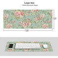 thumbnail image 5 of Vintage Flower Gaming Mouse Pad XL, Extended Large Full Desk Mousepad 31.5 X 11.8 Inch, Waterproof Big Mouse Pad with Stitched Edge, Non-Slip Long Keyboard Mat for Office & Home, 5 of 6