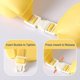thumbnail image 4 of Juego de 2 gorros de ducha para bebés con forma de corona (amarillo y azul), ajustables para lavar el cabello de los niños y cubrir el gorro de ducha, mascarilla facial para baby shower, talla S, 4 of 5