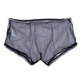 thumbnail image 3 of Wangsaura Culottes Aguichant en Maille Transparente pour Hommes, Boxeurs Transparents, 3 of 5