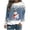 Blue, variant on lcziwo Christmas Womens Sweatshirt Loose Fit Crewneck Snowman Graphic Sweatshirts Casual Fall Winter Pullovers Oversized Lightweight Pullover Womens Tops Red,M