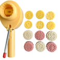 thumbnail image 2 of Rvaymup Delicate Baking Hand Press Mooncakes Molds 25g Adjustable for Ice Skin Pastries, 2 of 9