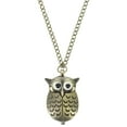 thumbnail image 6 of Vintage Retro Bronze Quartz Pocket Watch Pendant Chain Necklace Watches (Owl), 6 of 8