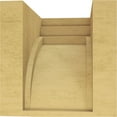 thumbnail image 4 of 10"W x 10"D x 10"H Wide Rockford Rough Cedar Woodgrain TimberThane Corbel, Primed Tan, 4 of 6