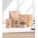 thumbnail image 2 of 100 Bolsas De Papel Kraft, Marrón Con Ventana Frontal Transparente, Aptas Para Alimentos, Fáciles De Levantar, Se Pueden Sellar Térmicamente: Dulces, Artículos Para El Hogar, Té Y Más, 2 of 4