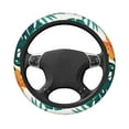 thumbnail image 4 of YFYANG Universal Elastic Watercolor Tropical Plant Flowers Car Steering Wheel Cover, Non-Slip Sweat Absorbent, 4 of 8