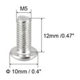 thumbnail image 3 of M5x12mm Machine Screws Hex Socket Round Head Screw 304 Stainless Steel Fasteners Bolts 50 pcs, 3 of 3