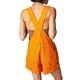 thumbnail image 3 of Pantalones Cortos Vaqueros para Mujer, de Verano Informales, Holgados, Ajustables, con Tirantes. Naranja XL, 3 of 8