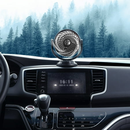 

Car Fan USB/12/24V Cool-ing Air Circulator With 360 Degree Adjust-able Automobile Vehicle Fan That Plugs Into Cigare-tte Lighter/Low Noise For Car Truck SUV