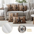 thumbnail image 6 of Outdoor Pillow Covers Western Star Farm Vintage Wood Board Waterproof Pillow Cases 24x24 Set of 2, Country Stars Throw Pillow Cover Pillowcase for Patio Balcony Couch Garden, 6 of 9