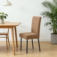 thumbnail image 2 of Round Dining Table Fall and Winter Thickened Fleece Chair Cover All-Purpose Dining Chair Cover, 38-45Cm White Polyester Cover Dining Chair Covers, 2 of 6