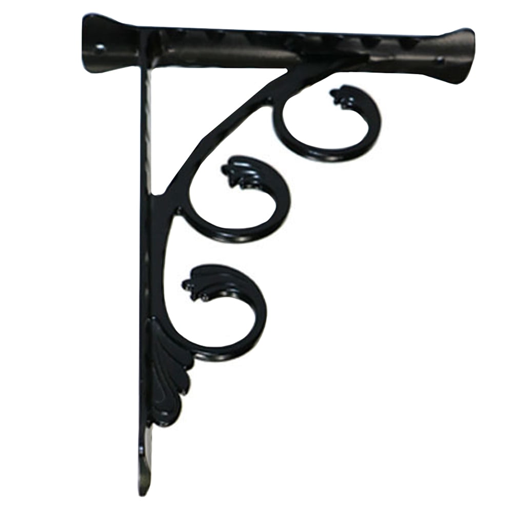 WHAMVOX  Heavy Duty Floating Shelf Bracket Wall Shelving Commercial Black