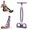 Purple, variant on Pedal Resistance Band with Handles for Beginners, Home Workout, Sit Up Body Stretching Exercise Equipment for Tummy Waist Arm Leg Slimming
