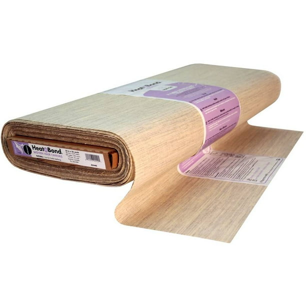 Heat N Bond Woven Hair Canvas Fusible 23 X 25 Yds Natural Walmart Com Walmart Com