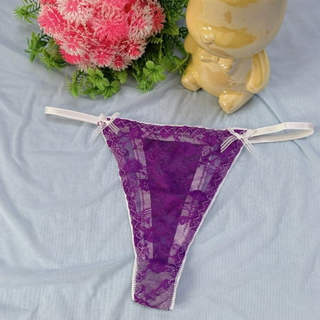 

Women Briefs Underwear Lace Low Rise Panties Thongs G-String Underpants