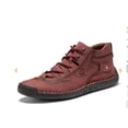 thumbnail image 1 of Botas cortas de punta alta hechas a mano para hombre, botas para exteriores con forro polar, talla grande para hombre, 1 of 6