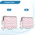 thumbnail image 3 of FORMRS 13"-13.3" Laptop Sleeve Protective Case Soft Carrying Quilted Computer Bag Cover, Pink Checkered Heart, 3 of 4
