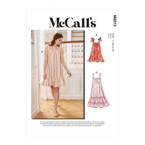 McCalls Sewing Pattern 8213 Dresses ZZ (L-XL-XXL)