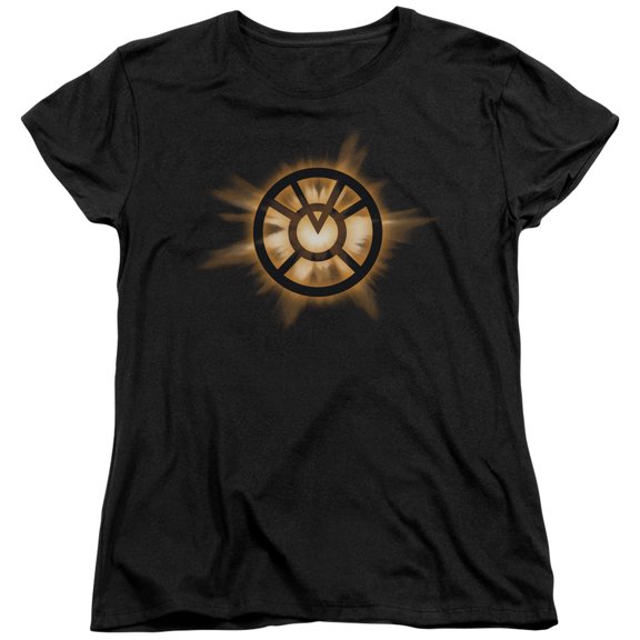 Green Lantern Orange Glow S/S Women's T-Shirt Black