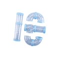 thumbnail image 1 of 8Pcs Hamster Tubes Set Connected Tunnels DIY Plastic Training Tools Blue, 1 of 9