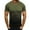 Green, variant on Xihbxyly Mens Casual Tops Athletic Gym Active Crew Neck Short Sleeve Soft Fitted Tees Casual Tops Solid Loose Fit Mens Casual Shirts Simple for Beach