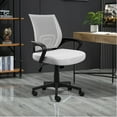 thumbnail image 5 of Furmax Mid Back Home Office Chair Mesh Desk Chair Ergonomic Swivel Task Chair with Lumbar Support, White, 5 of 7
