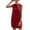 Red, variant on Women's Slim Cropped Hoodie Drawstring Athleisure Sleeveless Casual Dress Comfortable Stylish Solid Color Summer Outfit 2025 Vacation Dress Stylish Beach Sundress