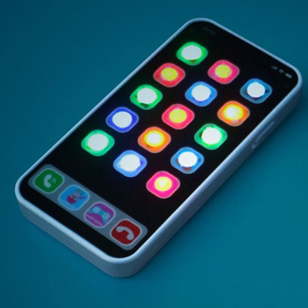 Plástico con batería de juguete electrónico para teléfono celular de bebé para regalo de vacaciones para niños