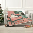 thumbnail image 7 of Yayeee Throw Blanket for Couch Soft Warm 50" x 60" Sofa Chair Bed Decoration, Pink and White Cat, 7 of 7