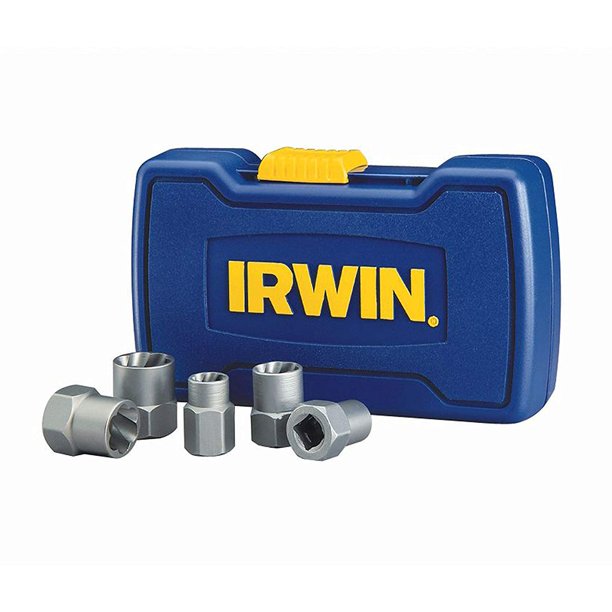 IRWIN HANSON BOLTGRIP Bolt Extractor Base Set, 5 Piece, 394001, Frees