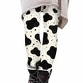 thumbnail image 7 of Lutiedan Cow Print Legging for Girls High Waisted Athletic Workout Pants Casual Full Length Running Leggings Size 3-8, 7 of 7