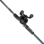 Abu Garcia Prime Baitcast Combo, 7 Medium Heavy, Black, Right-Handed