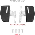 thumbnail image 5 of HDBUBALUS Motorcycle Foot Control Driver Floorboards Kit Fit For Honda Gold Wing - Chrome, 5 of 5