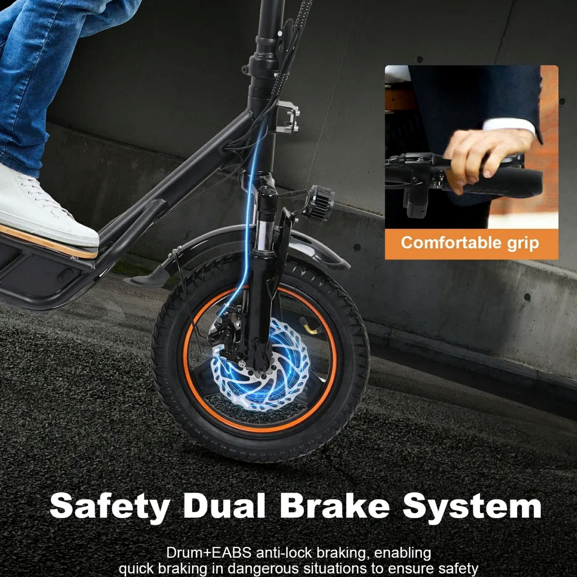 FREEBOY H14 Electric Scooter Adult,600W Motor,Maximum21 MPH,36V 10Ah 21 Miles,14 inch All Terrain Silent Tires,Foldable Commuting Electric Scooter,UL2272